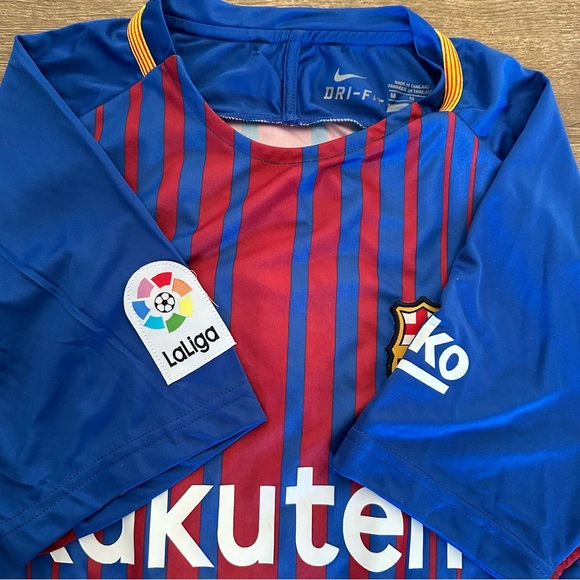 Men’s Leo Messi Barcelona Soccer Authentic Nike Rakuten Jersey Shirt #10 Medium - Picture 5 of 5